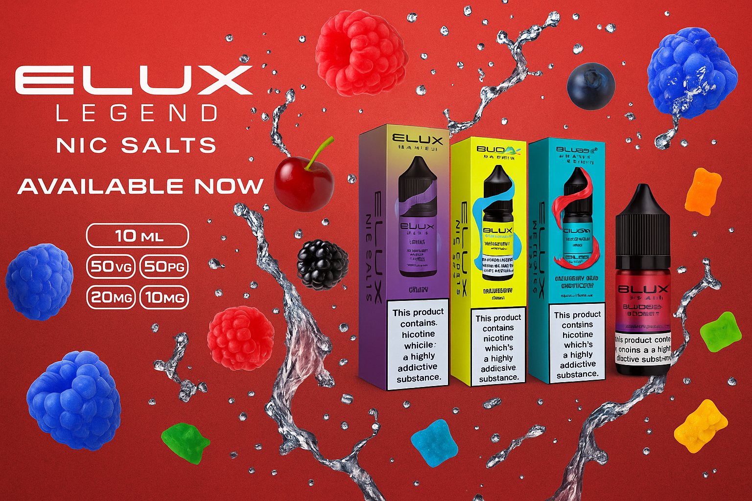 Elux Nic Salt E-Liquid Key Features