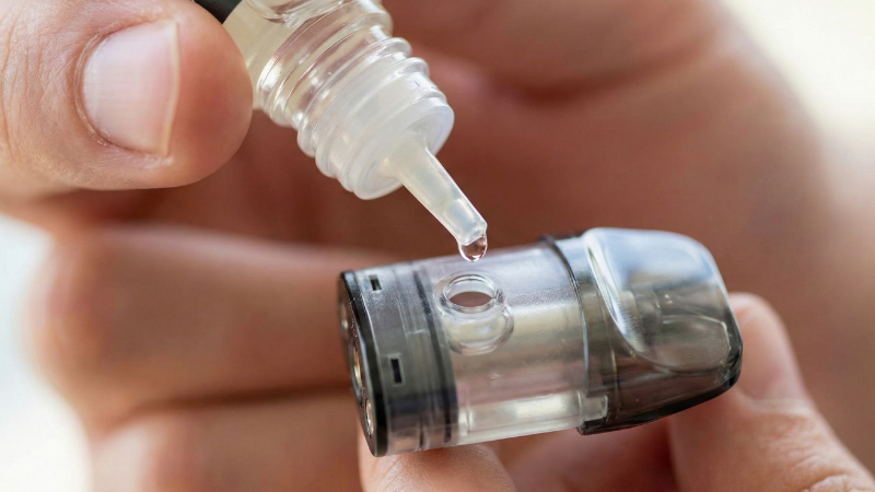 how to fill a vape pod with e-liquid