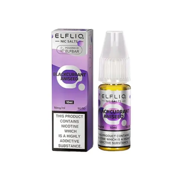 Blackcurrant Aniseed Nic Salt E-Liquid by Elf Bar Elfliq