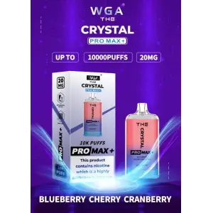 Blueberry Cherry Cranberry by WGA Crystal Pro Max Plus 10000 Disposable Vape