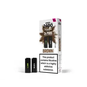 Vapes Bars Angel 2400 Disposable Prefilled Vape Pods | Brown Edition