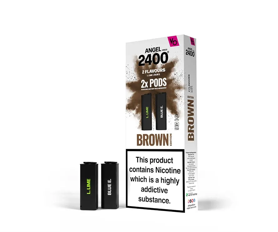 Vapes Bars Angel 2400 Disposable Prefilled Vape Pods | Brown Edition