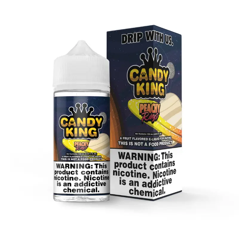 Peachy Rings by Candy King 100ml Shortfill E-liquids