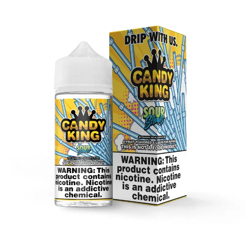 Sour Straws by Candy King 100ml Shortfill E-liquids