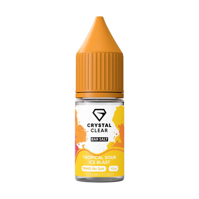 Tropical Sour Ice Blast Nic Salt E-Liquid by Crystal Clear Bar Salts 10ml