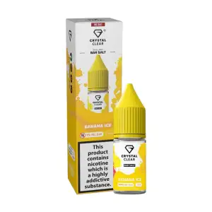 Banana Ice Nic Salt E-Liquid by Crystal Clear Bar Salts 10ml - 10mg