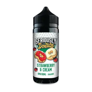 Strawberry & Cream by Seriously Donuts 100ml Shortfill E-liquids