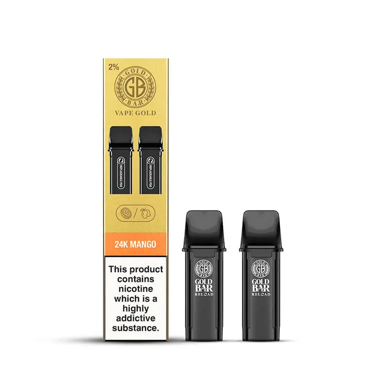 Gold Bar Reload Prefilled Vape Pods | 24K Mango