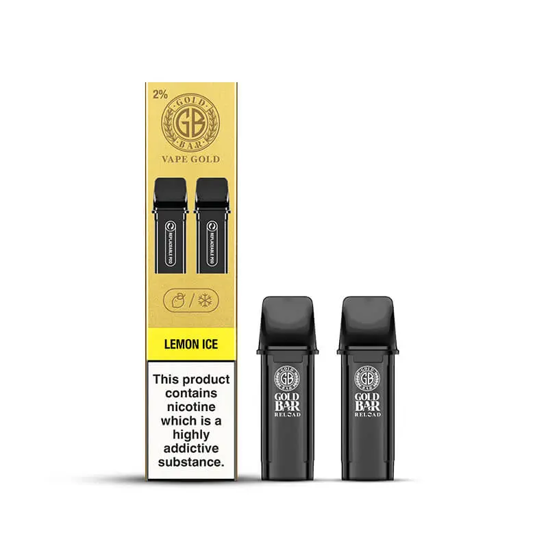 Gold Bar Reload Prefilled Vape Pods | Lemon Ice