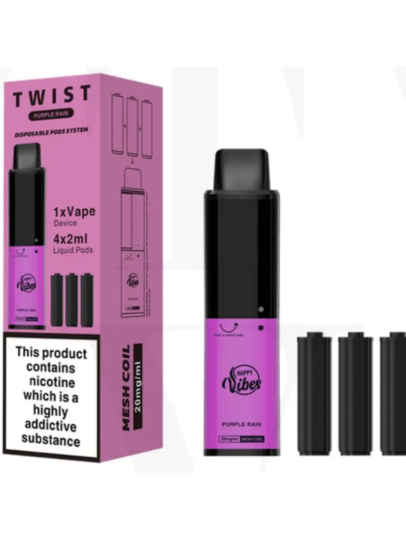  Purple Rain Happy Vibes Twist 2400 Disposable Vape