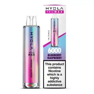 Blueberry Raspberry Hyola Pro Max HY6000 Disposable Vape Kit 