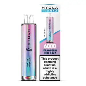 Strawberry Blue Razz Hyola Pro Max HY6000 Disposable Vape Kit 