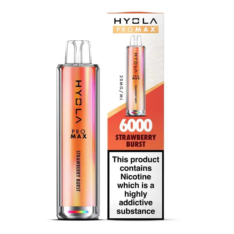 Strawberry Burst Hyola Pro Max HY6000 Disposable Vape Kit 