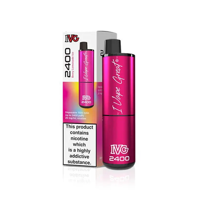  Berry Lemonade Ice IVG Bar Crystal 2400 Disposable Vape