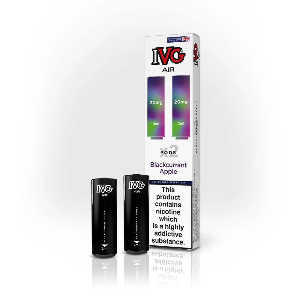 Blackcurrant Apple IVG Air Prefilled Disposable Vape Pods 20mg