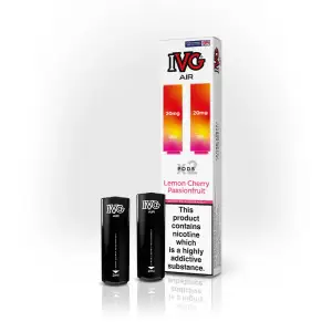 Lemon Cherry Passion Fruit IVG Air Prefilled Disposable Vape Pods 20mg 