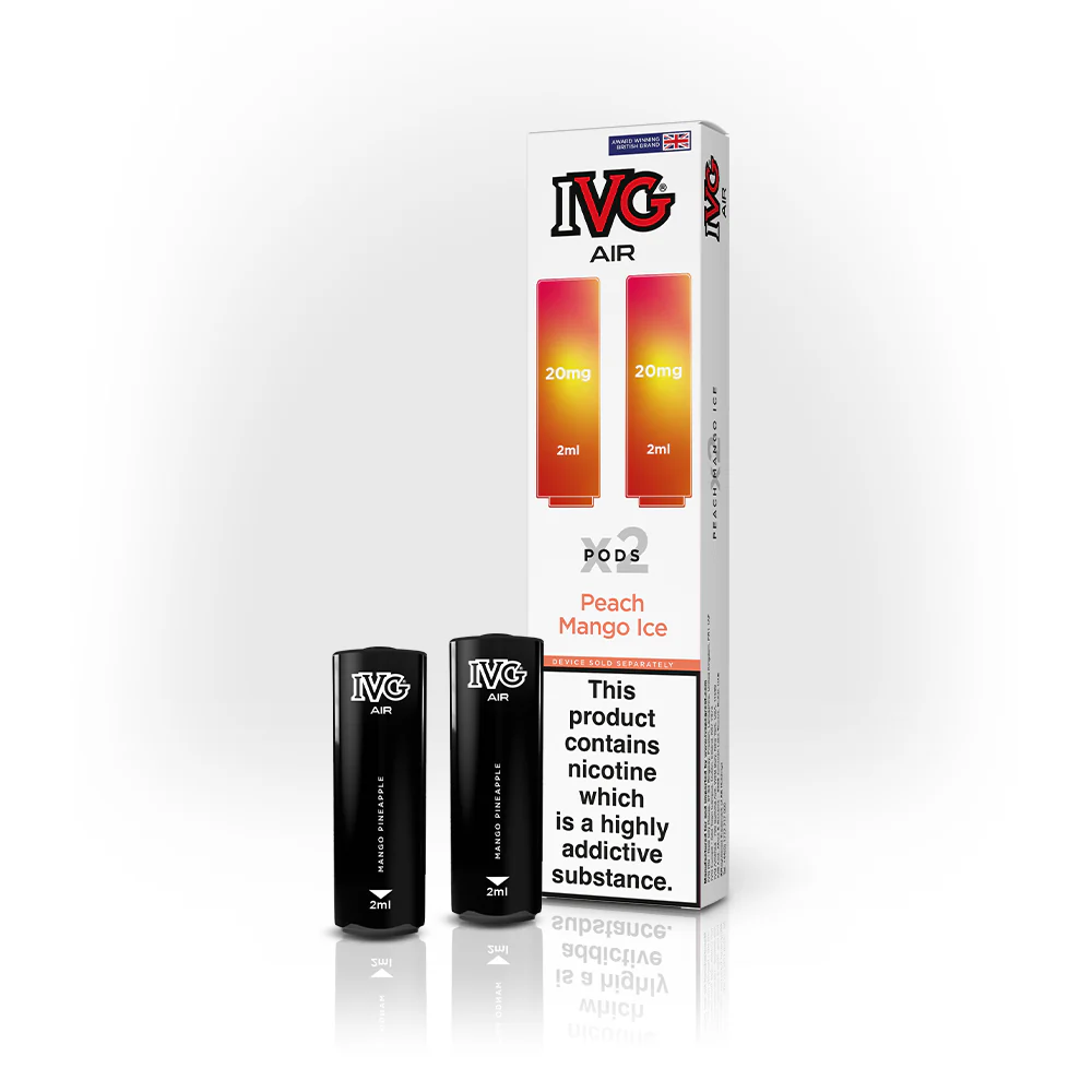 Peach Mango IVG Air Prefilled Disposable Vape Pods 20mg