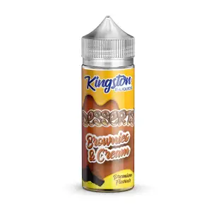 Brownies & Cream E-liquid Shortfill by Kingston Desserts 100ml