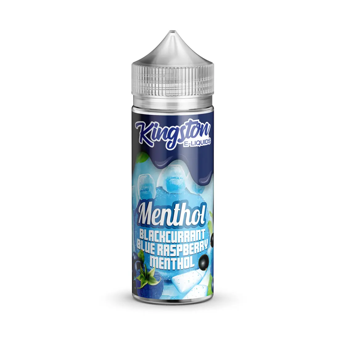 Blackcurrant Blue Raspberry Menthol 100ml Shortfill E-Liquid by Kingston