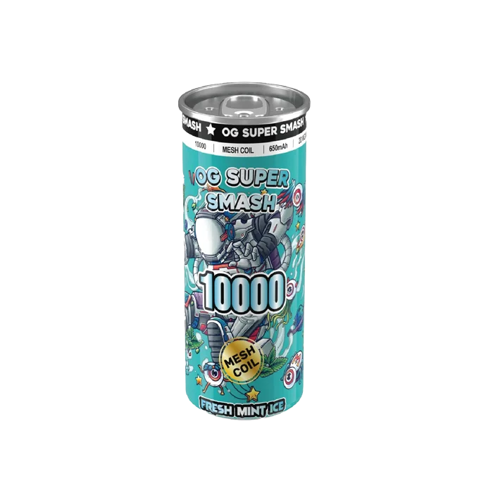 OG Super Smash 10000 Disposable Vapes - Fresh Mint Ice