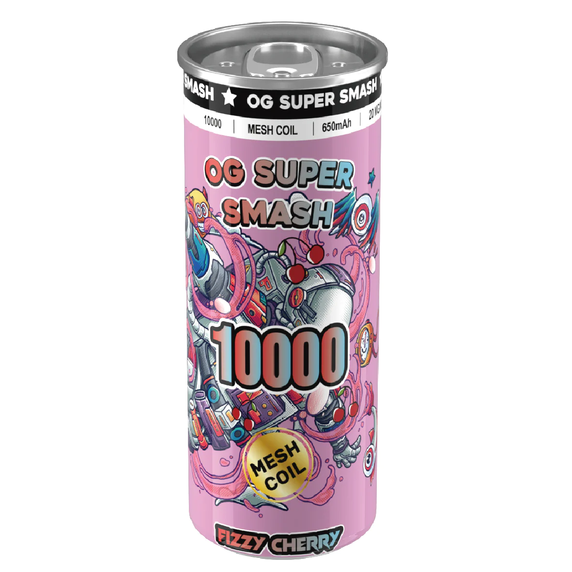 OG Super Smash 10000 Disposable Vapes - Fizzy Cherry