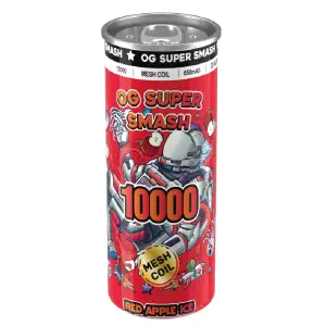 OG Super Smash 10000 Disposable Vapes - Red Apple Ice