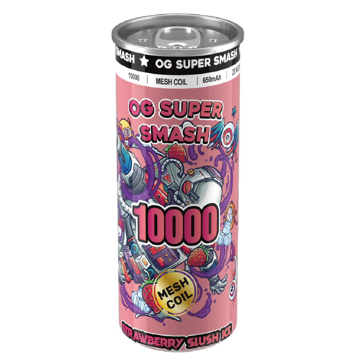 OG Super Smash 10000 Disposable Vapes - Strawberry Slush Ice