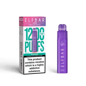 Purple Mint Elf Bar 1200 Prefilled Pod Vape Kit