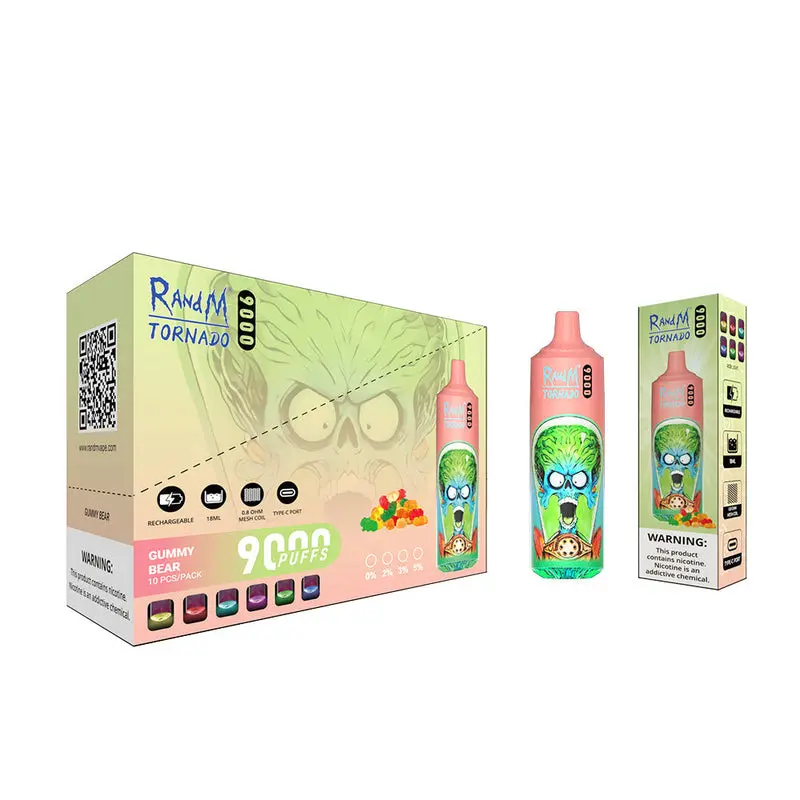 R and M Tornado 9000 Disposable Vape Gummy Bear 