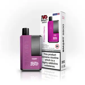 Frozen Cherry IVG Smart 5500 Disposable Vape Kit 20mg