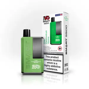 Kiwi Passion Fruit Guava IVG Smart 5500 Disposable Vape Kit 20mg