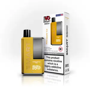 Pineapple Ice IVG Smart 5500 Disposable Vape Kit 20mg