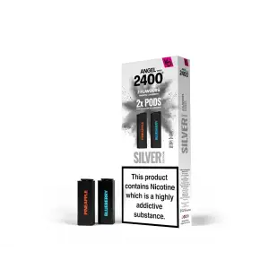 Vapes Bars Angel 2400 Disposable Prefilled Vape Pods | Silver Edition