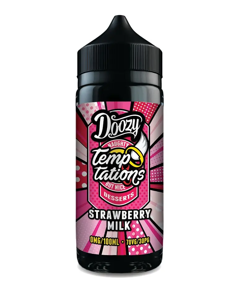 Strawberry Milk by Doozy Temptations 100ml Shortfill E-liquid