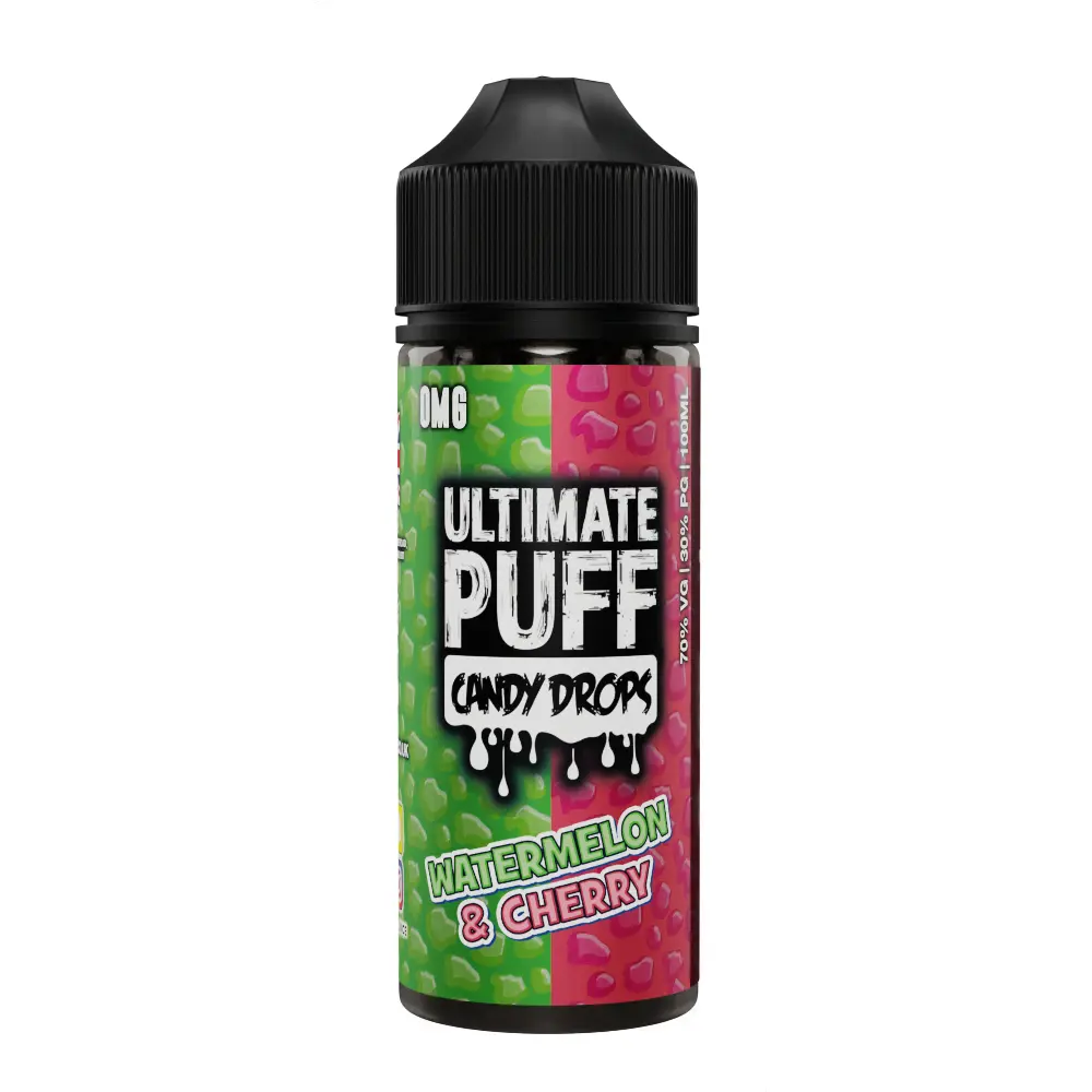 Watermelon & Cherry by Ultimate Puff Candy Drops 100ml Shortfill E Liquid