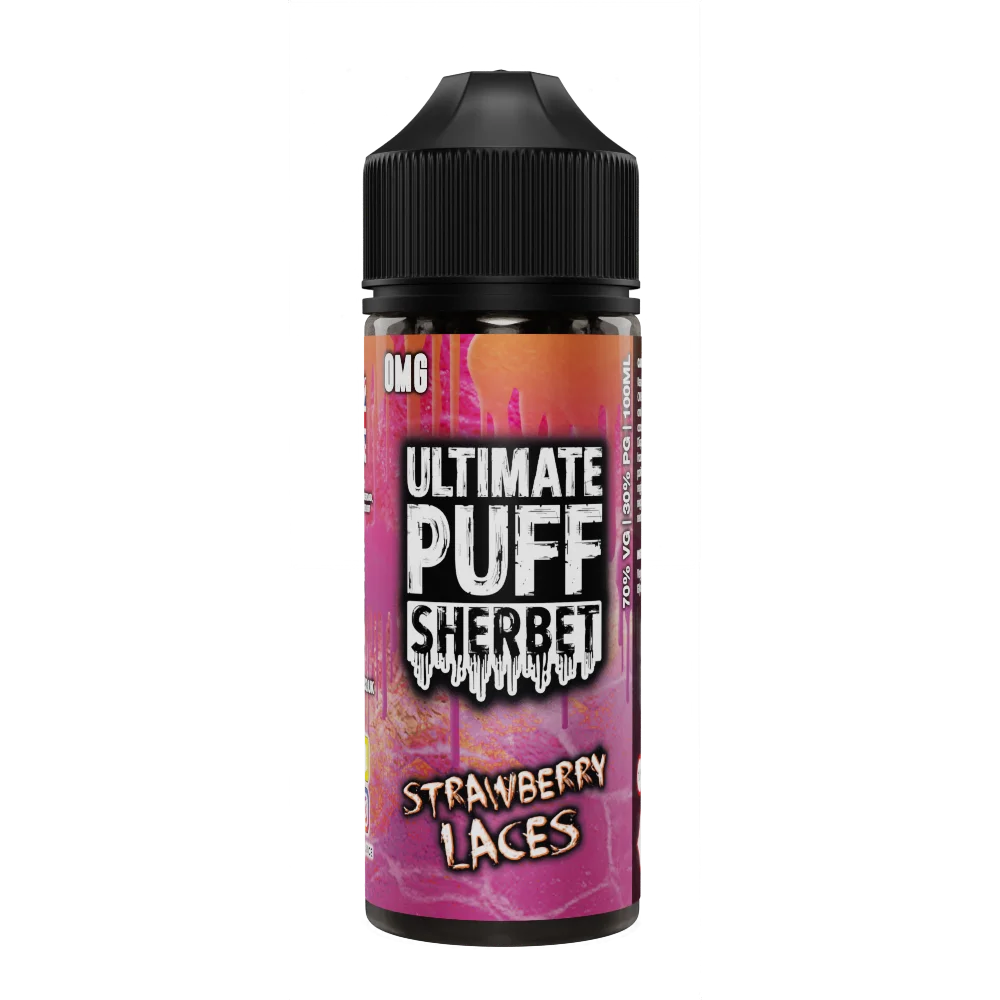 Strawberry Laces by Ultimate Puff Sherbet 100ml Shortfill E Liquid