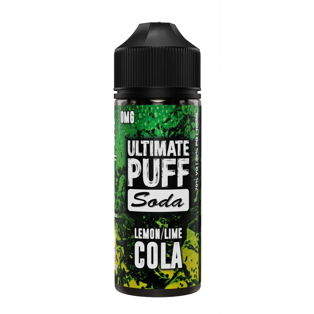 Lemon & Lime Cola by Ultimate Puff Soda 100ml Shortfill E Liquid