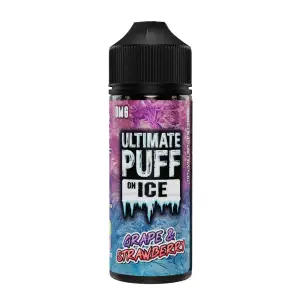 Grape & Strawberry by Ultimate Puff On Ice 100ml Shortfill E Liquid