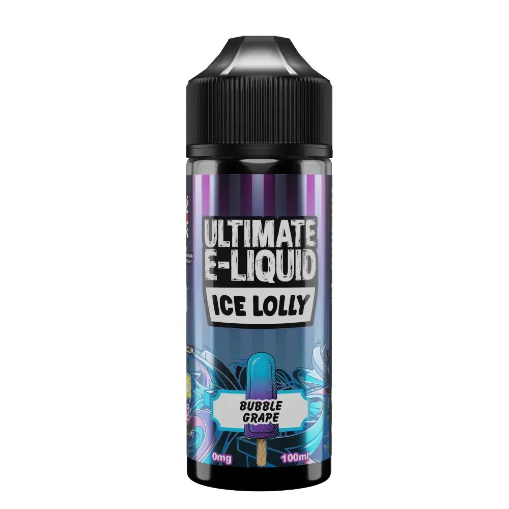 Bubble Grape Ultimate E-liquid Ice Lolly 100ml Shortfill