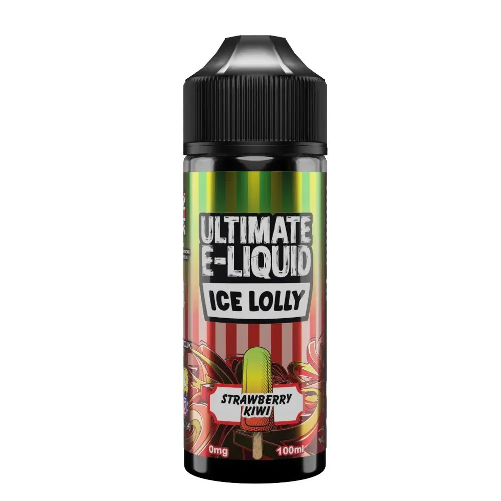 Ultimate E-liquid Ice Lolly Strawberry Kiwi 100ml Shortfill 