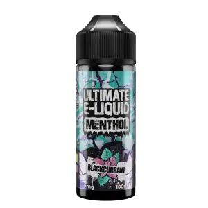 Blackcurrant by Ultimate E-liquid Menthol 100ml Shortfill