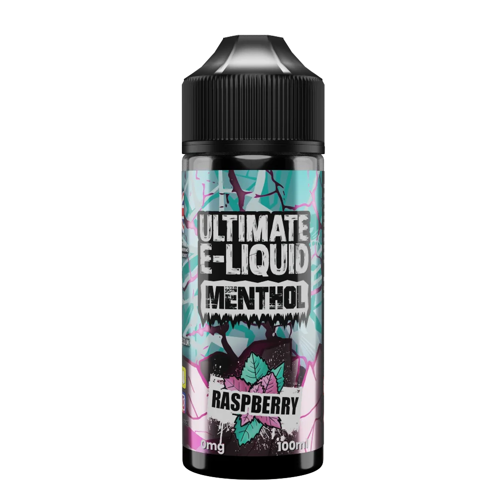 Raspberry by Ultimate E-liquid Menthol 100ml Shortfill