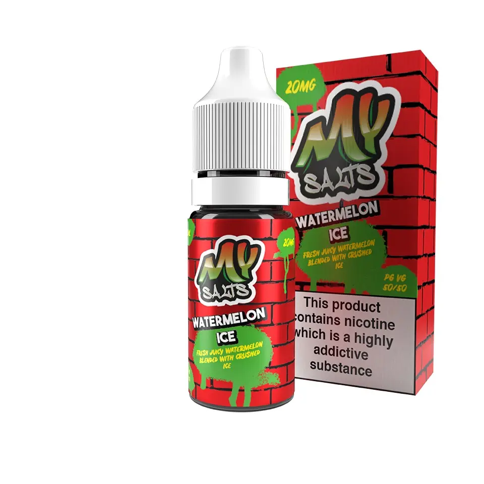 Watermelon Ice by My Salts Nic Salt E-Liquid 10ml