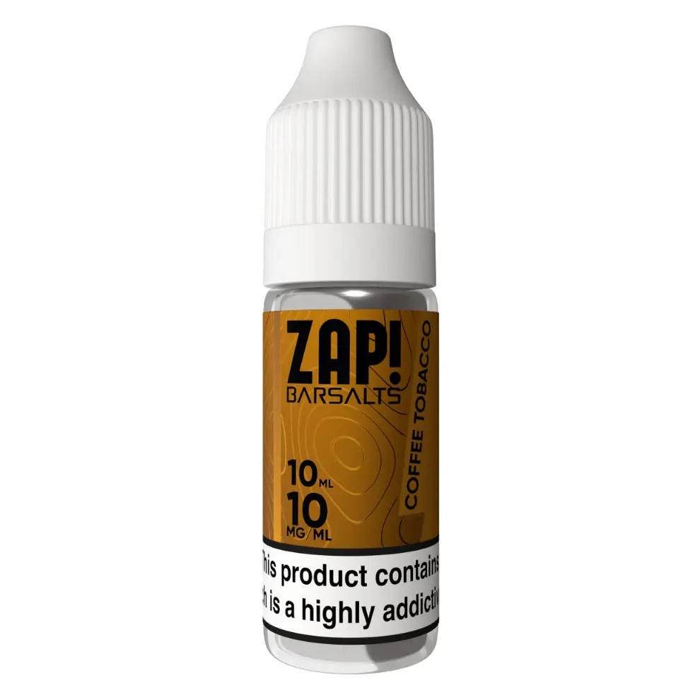 Coffee Tobacco Nic Salt E-Liquid by Zap Bar Salts 