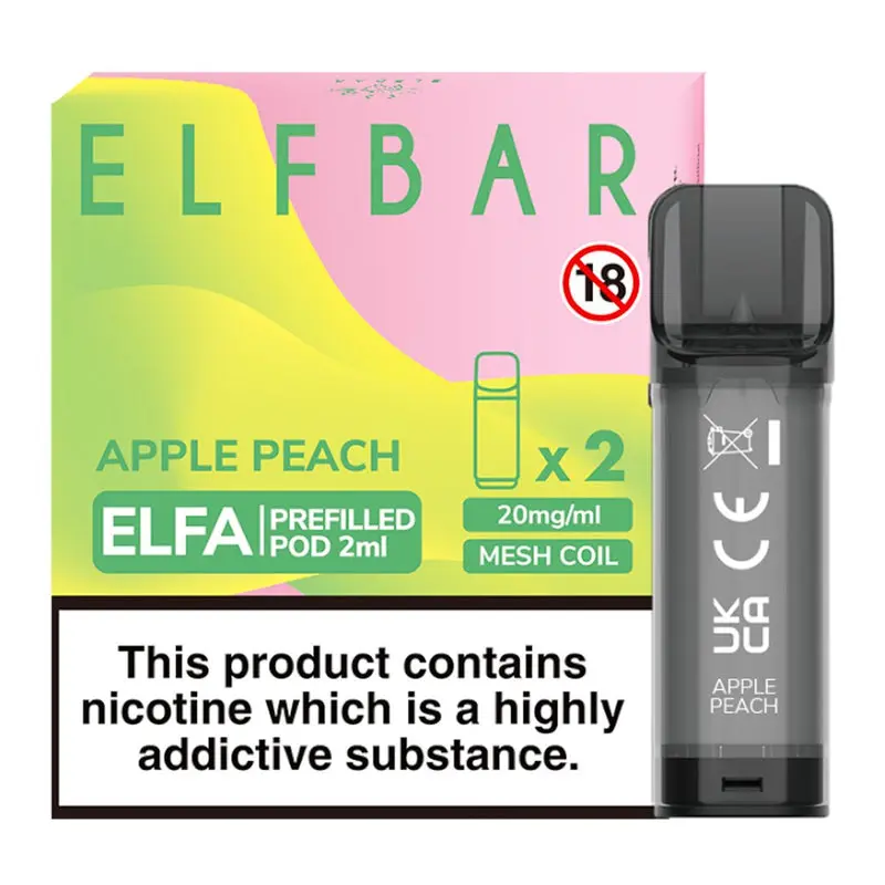 Apple Peach Elfa Pod By Elfbar