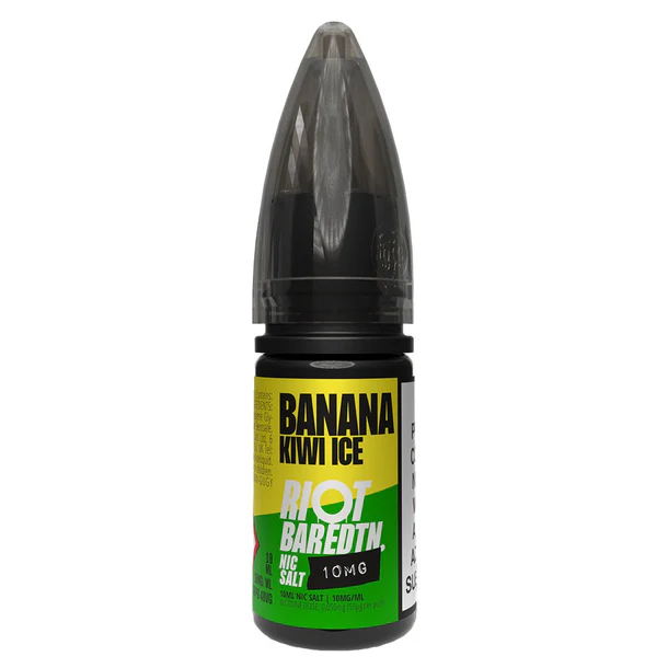 Banana Kiwi Ice Bar EDTN By Riot Squad Nic Salt E-Liquid 10ml