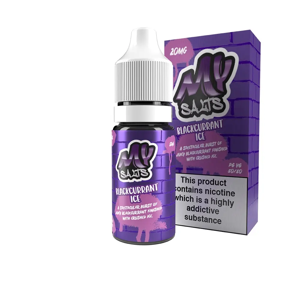 Blackcurrant Ice by My Salts Nic Salt E-Liquid 10ml