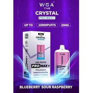 Blueberry Sour Raspberry by WGA Crystal Pro Max Plus 10000 Disposable Vape