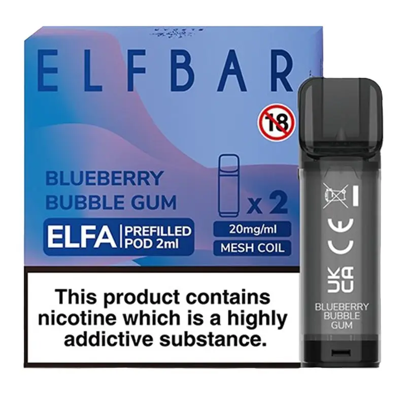 Blueberry Bubblegum Elfa Pod By Elfbar 