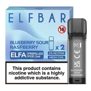 Blueberry Sour Raspberry Elfa Pod By Elfbar